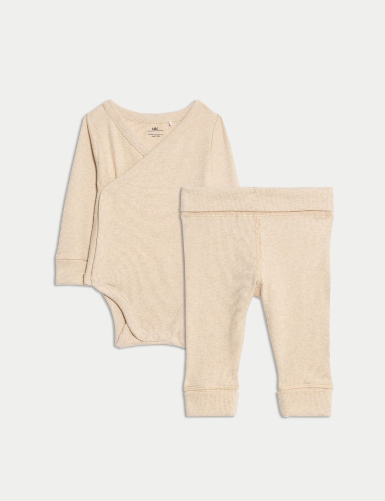 2pc Cotton Rich Grow with Me Outfit (0-3 Yrs)