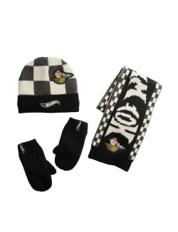 Kids' Hot Wheels™ Logo Hat, Scarf and Mitten Set (1-13 Yrs)