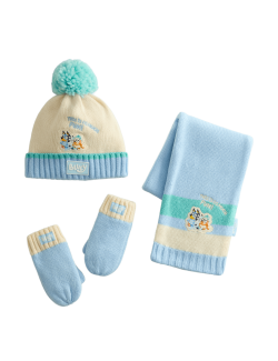 3pc Bluey™ Hat Scarf and Mittens Set (1-6 Yrs)