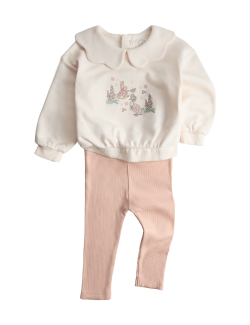 2pc Cotton Rich Peter Rabbit™ Collar Sweat Outfit (0-3 Yrs)