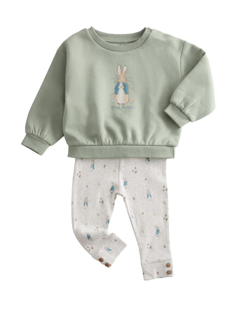 2pc Cotton Rich Peter Rabbit™ Sweat Outfit (0-3 Yrs)
