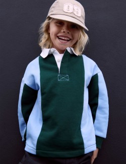 Pruhovaná sportovní košile s vysokým obsahem bavlny (2–8 let)