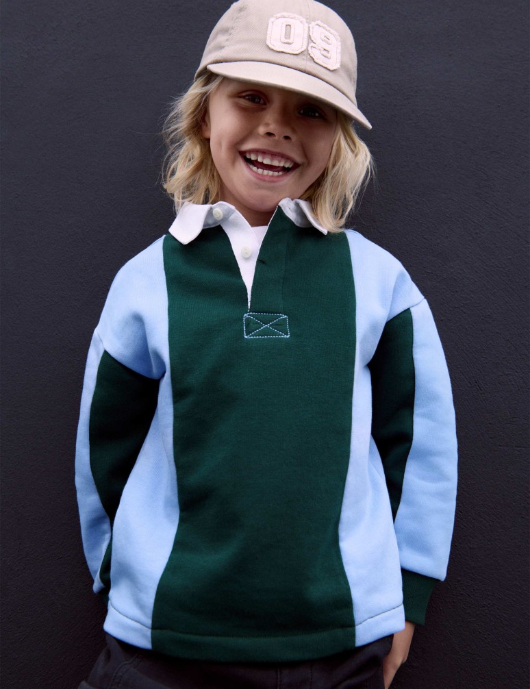 Pruhovaná sportovní košile s vysokým obsahem bavlny (2–8 let)