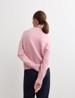 Mohair & Wool Blend Textured Cardigan
