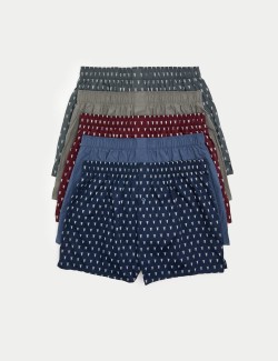 5pk Pure Cotton Highland Cow Woven Boxers