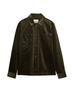 Manšestrová košile s vysokým obsahem bavlny, standardní střih