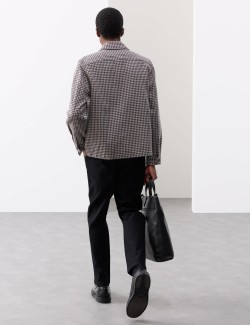 Pure Cotton Puppytooth Overshirt