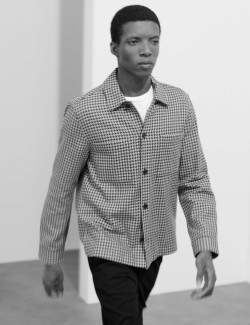 Pure Cotton Puppytooth Overshirt