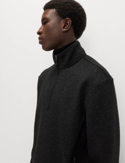 Lehká flísová mikina se zipem u krku