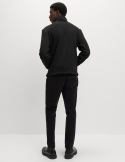 Lehká flísová mikina se zipem u krku