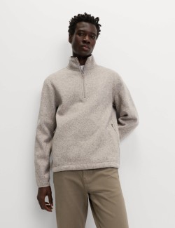 Lehká flísová mikina se zipem u krku