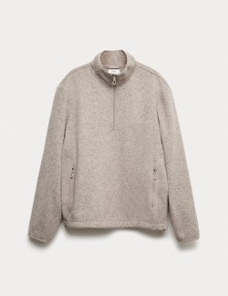 Lehká flísová mikina se zipem u krku