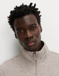 Lehká flísová mikina se zipem u krku