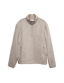 Lehká flísová mikina se zipem u krku