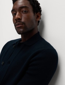 Cotton Blend Knitted Jacket