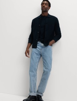 Cotton Blend Knitted Jacket