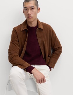 Supersoft Ribbed Crew Neck Jumper with Wool