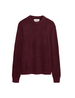 Supersoft Ribbed Crew Neck Jumper with Wool