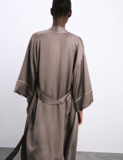 Dlouhé saténové zavinovací