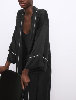 Dlouhé saténové zavinovací