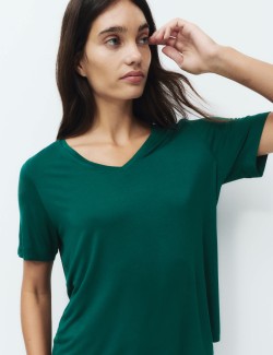 Viscose Lace Trim Pyjama Set