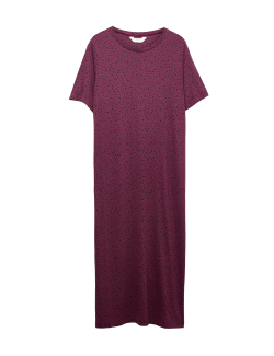 Cotton Modal Printed Long Nightdress