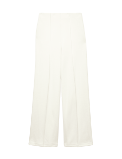 Pohodlné žebrované kalhoty s širokými nohavicemi z bavlněné směsi