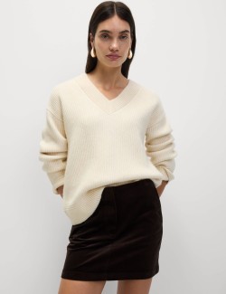 Mini sukně áčkového střihu s vysokým podílem bavlny