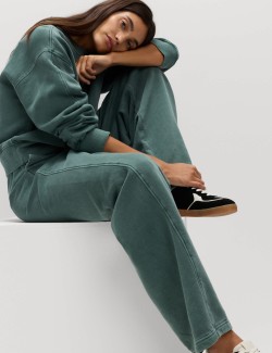 Volné tepláky z čisté bavlny