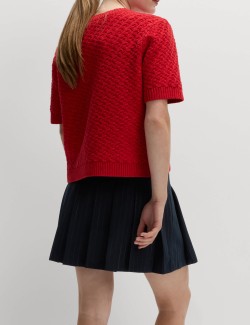 Plisovaná mini sukně s proužky