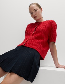 Plisovaná mini sukně s proužky