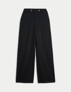 Cinched Detail Wide Leg Trousers