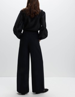 Cinched Detail Wide Leg Trousers
