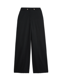 Cinched Detail Wide Leg Trousers