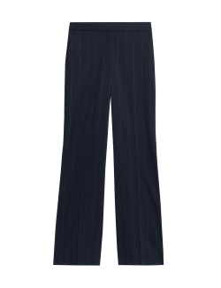 Striped Slim Fit Flare Trousers