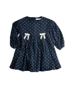 Cotton Rich Polka Dot Dress (1-8 Yrs)