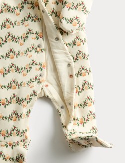 Kombinéza na spaní s motivem perníku z čisté bavlny (0–12 měsíců)