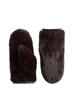 Formal Faux Fur Mittens