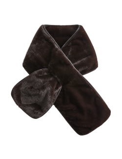 Formal Faux Fur Piped Scarf
