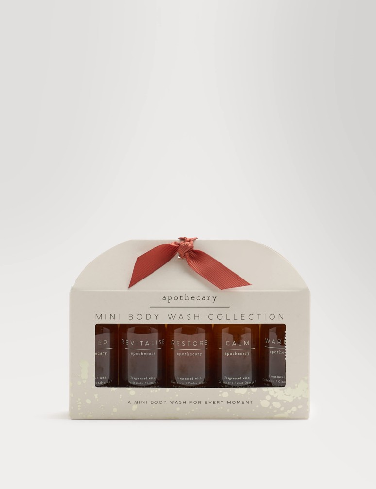 Mini kolekce tělových mycích prostředků z kolekce Apothecary, 5x60 ml