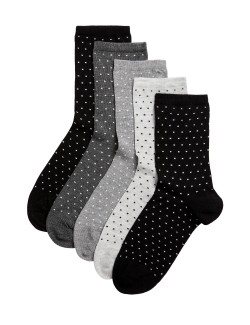 5pk Seamfree Ankle High Socks