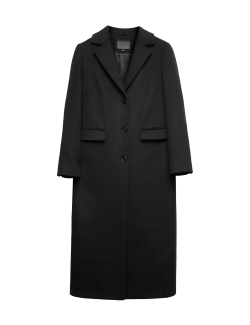 Dlouhý kabát na míru ze směsi vlny