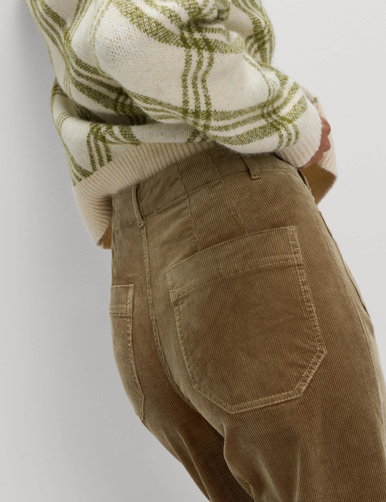 Cord Wide Leg Trousers