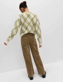 Cord Wide Leg Trousers