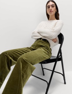 Cord Wide Leg Trousers