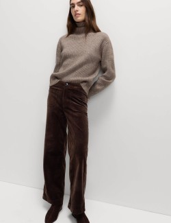 Cord Wide Leg Trousers