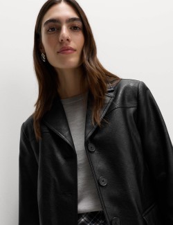 Popraskaný jednořadý sako