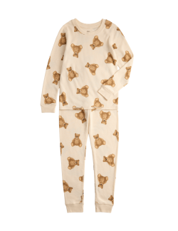 Souprava termoprádla s motivem medvídka Spencera, ze směsi bavlny (2–12 let)