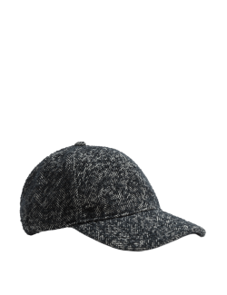 Wool Rich Herringbone Baseball Cap