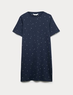 Cotton Modal Printed Minishirt